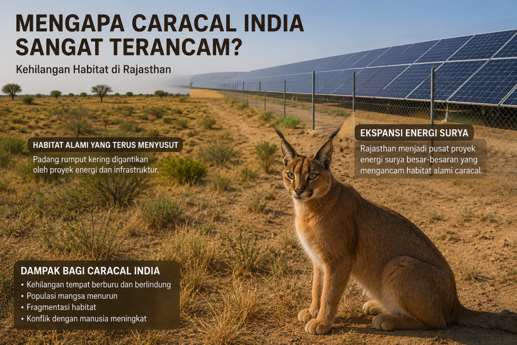 Caracal Asia Nyaris Punah di India Ternyata Masih Ada, Ini Faktanya 5 Habitat caracal terancam pembangunan.