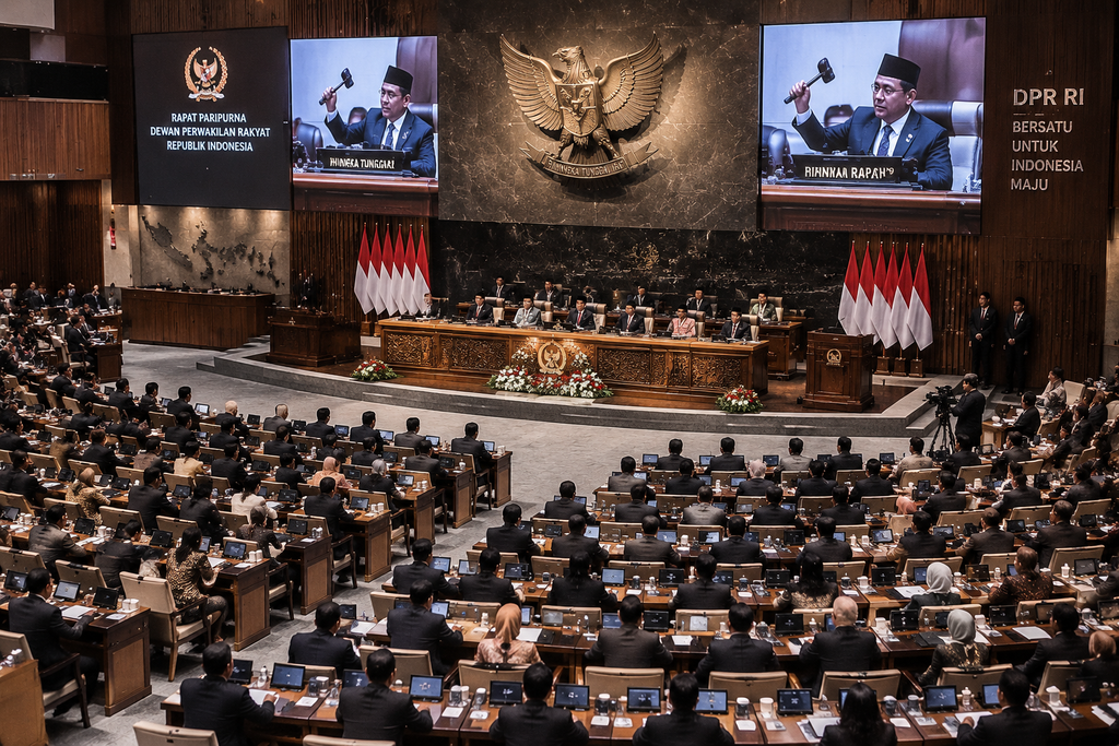 RUU Perlindungan Hewan Setahun Masuk Prolegnas, Ini Progresnya 4 Suasana Sidang Paripurna DPR RI di Senayan saat pengesahan 67 RUU Prolegnas Prioritas 2026.
