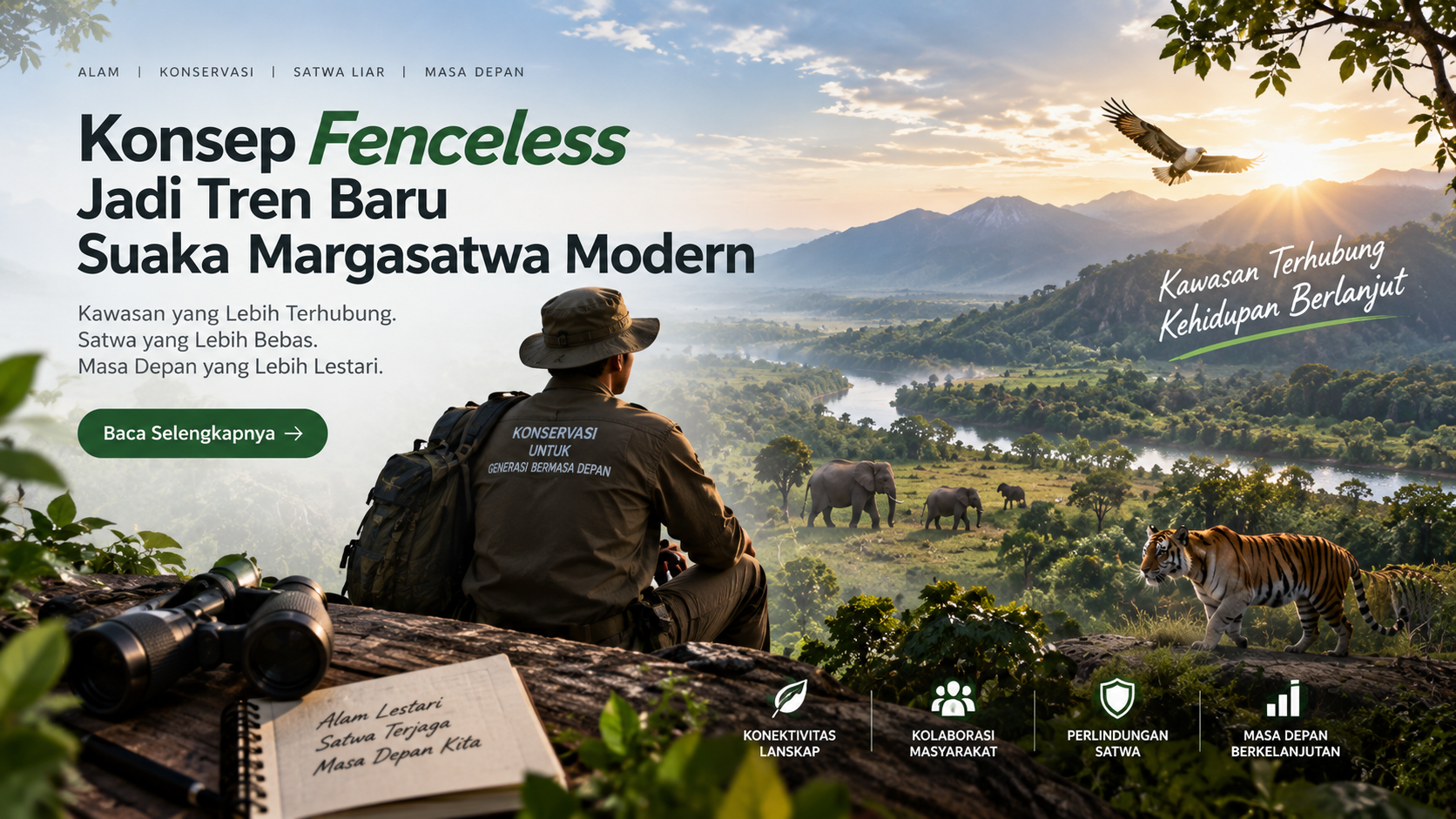 Konsep Fenceless Jadi Tren Baru Suaka Margasatwa Modern